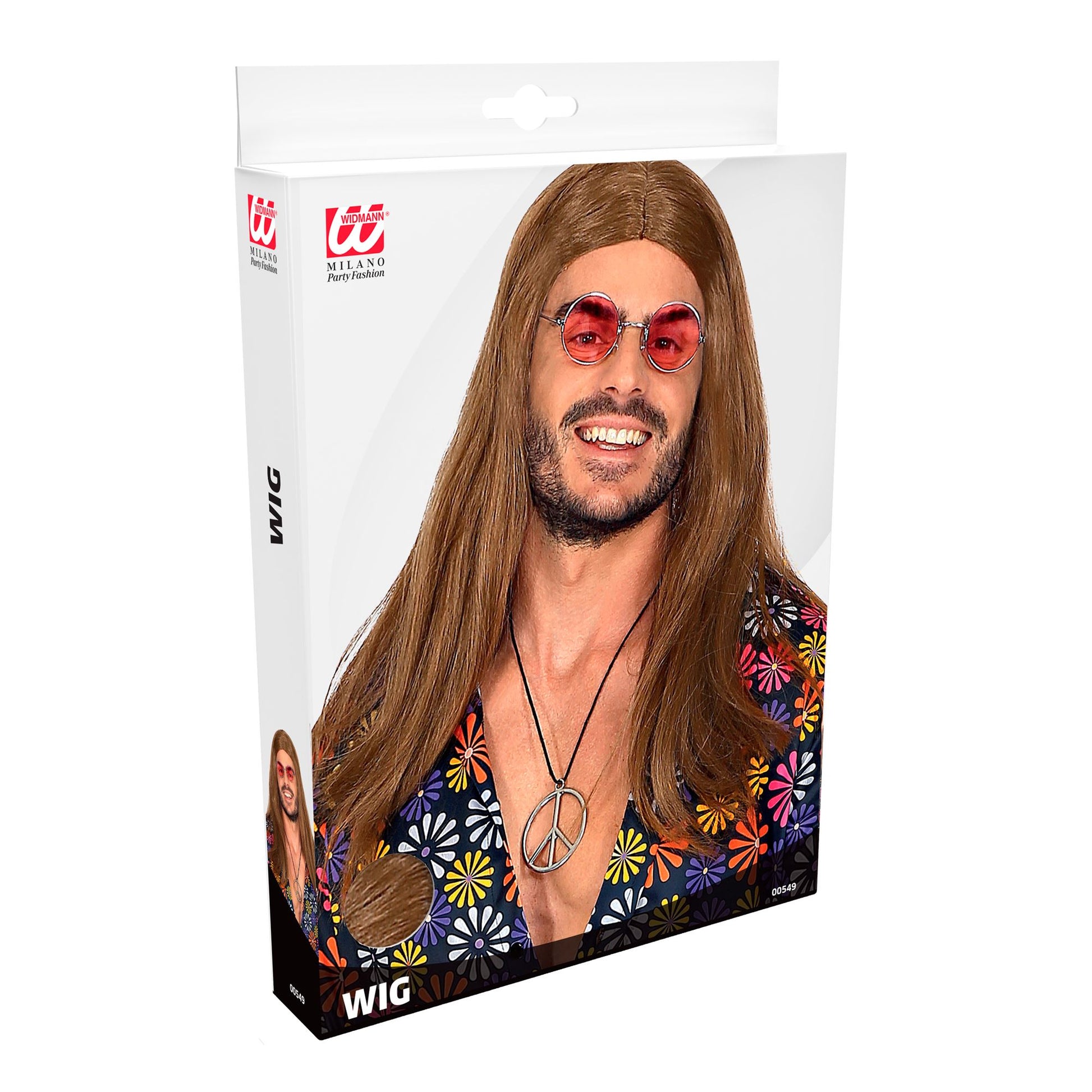 "GROOVY DUDE PERÜCKE" in Box – Detailansicht