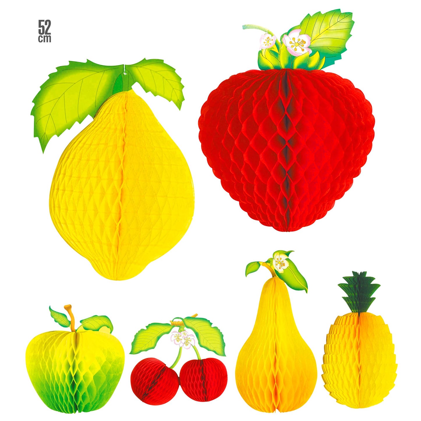 "GROßES OBST WABENBALL" 52 cm - sort. in 6 Modellen – Vorderansicht