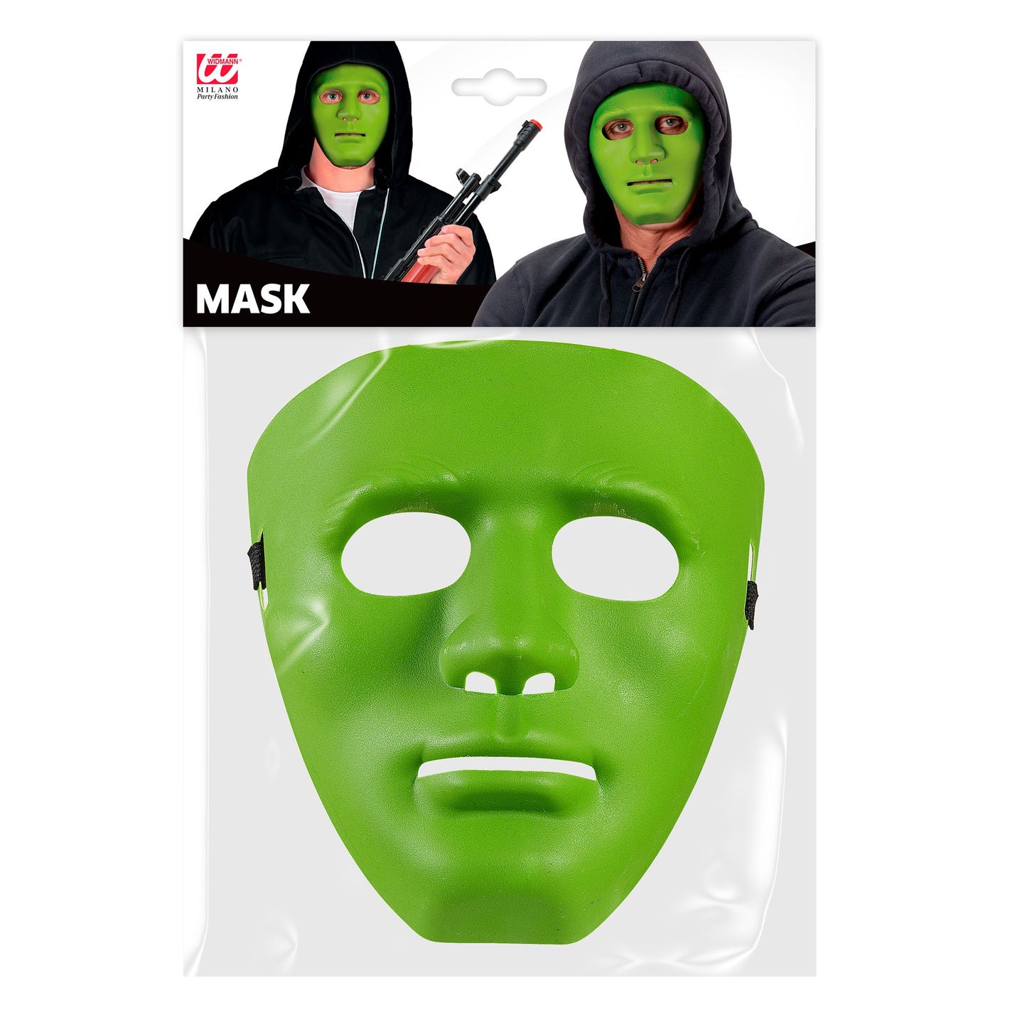 "GRÜNE ANONYMOUSMASKE" – Detailansicht