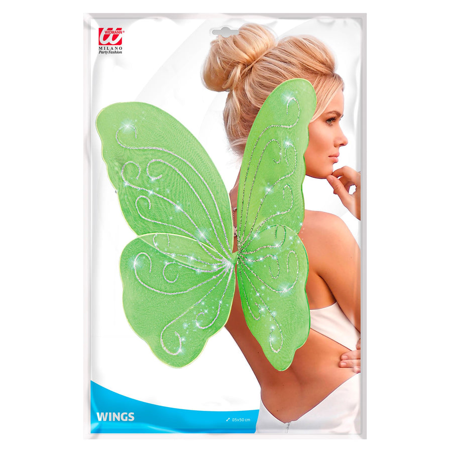 "GRÜNE SCHMETTERLING FLÜGEL" 85x50 cm – Detailansicht
