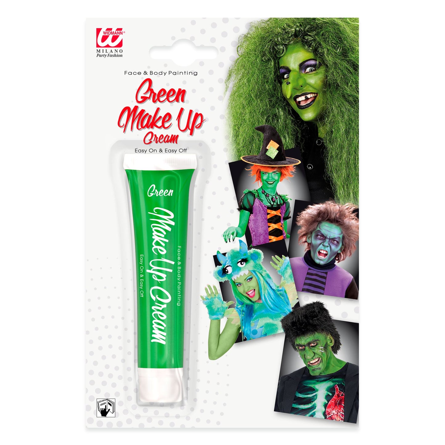 "GRÜNE SCHMINKE IN TUBE" - 28 ml – Vorderansicht