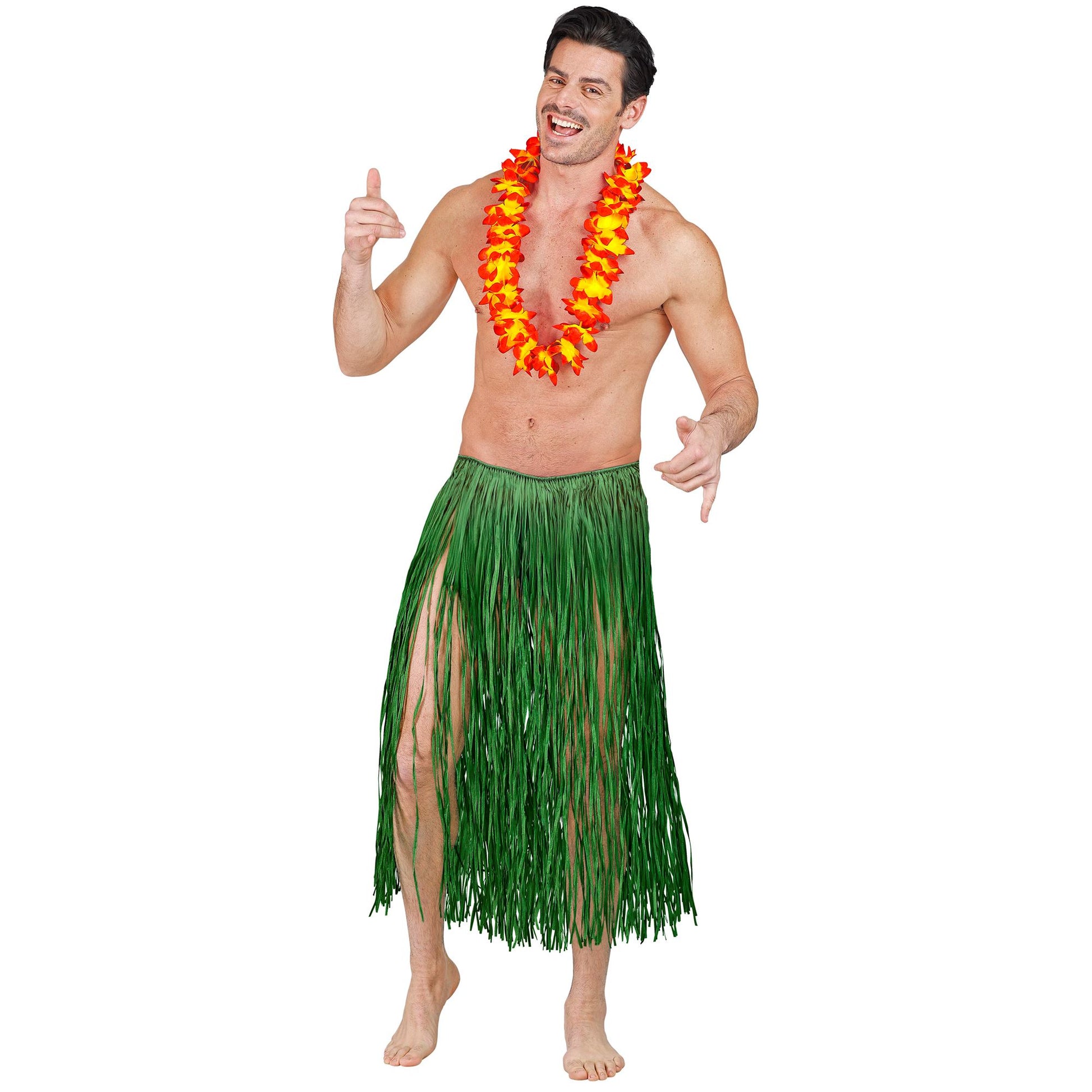 "GRÜNER HAWAII BASTROCK" 80 cm – Detailansicht