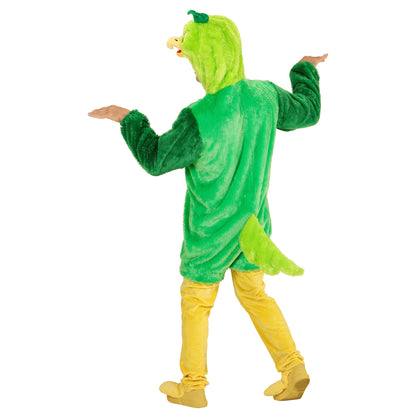 "GRÜNER VOGEL SOFT PLÜSCHKOSTÜM" (Overall mit Kapuze) – Ansicht 4