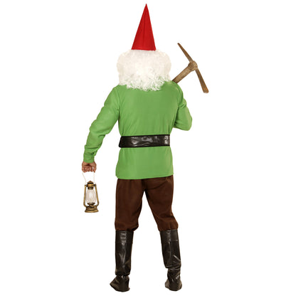 "GRÜNER ZWERG" (Jacke, Hose, Gürtel mit Tasche, Schuhüberzieher, Hut, Augenbrauen und Bart) – Ansicht 3