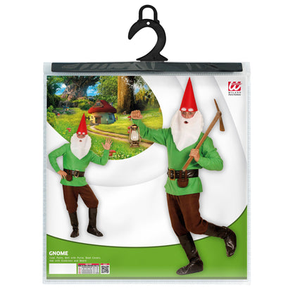 "GRÜNER ZWERG" (Jacke, Hose, Gürtel mit Tasche, Schuhüberzieher, Hut, Augenbrauen und Bart) – Ansicht 4