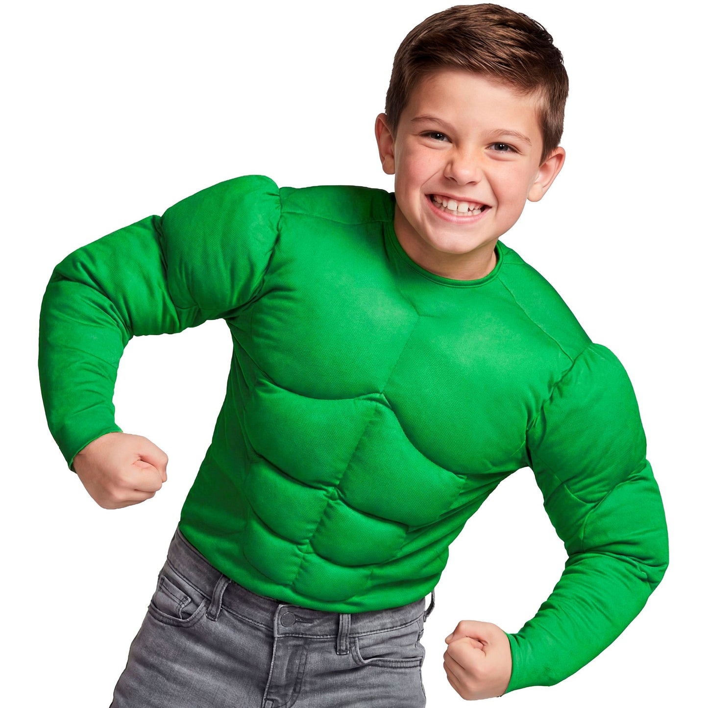 "GRÜNES SUPER- MUSKELSHIRT" – Vorderansicht