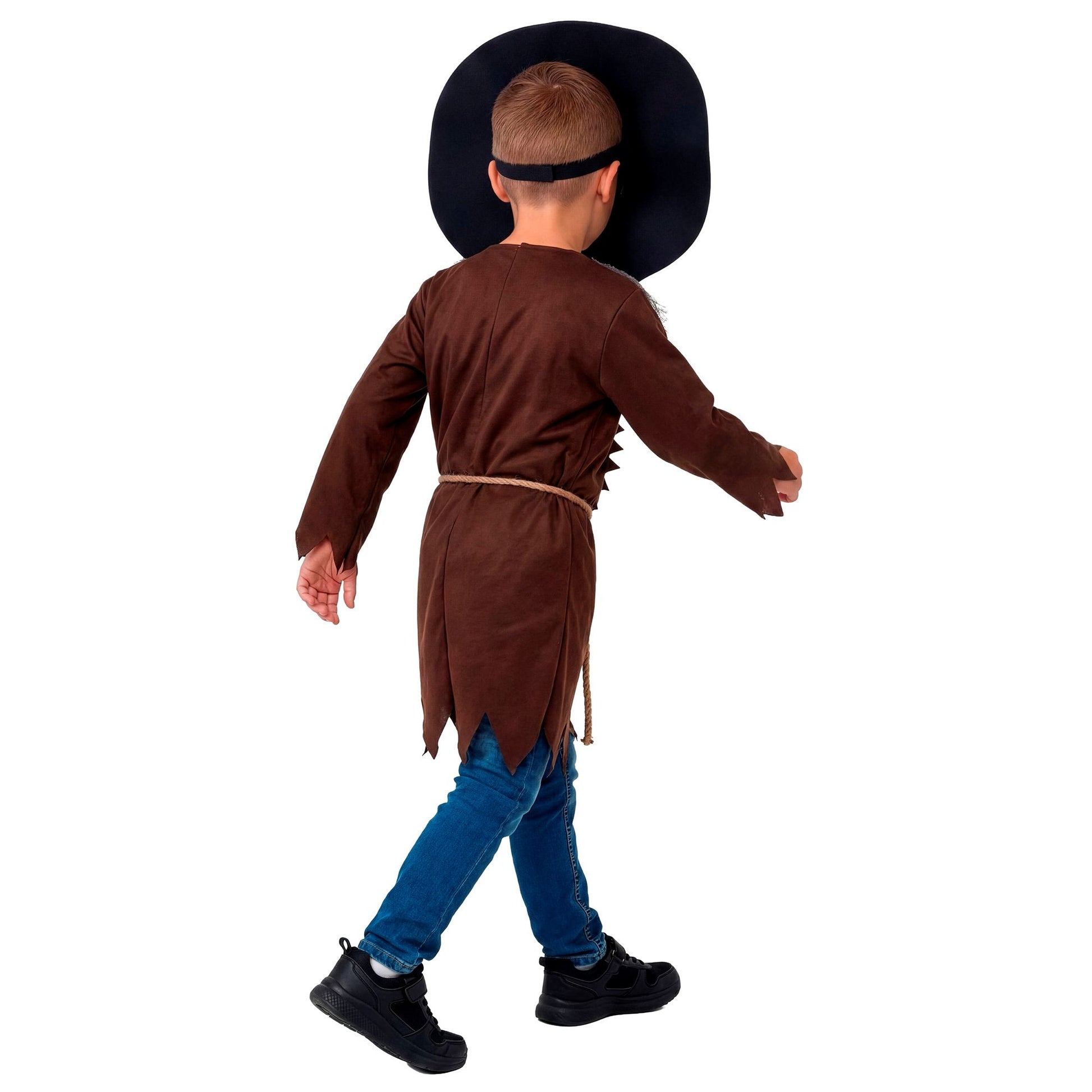 "GRUSELIGER KÜRBIS" (Robe mit Rippenknochen und Gürtel, Maske) – Ansicht 6