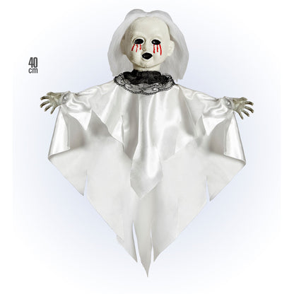 "GRUSELPUPPE" 50 cm – Vorderansicht
