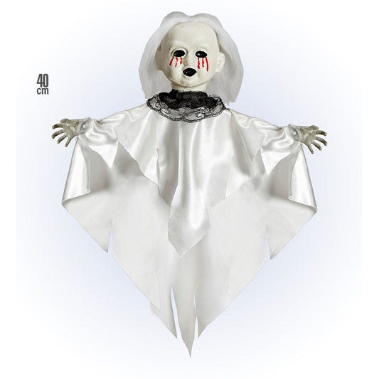 "GRUSELPUPPE" 50 cm – Vorderansicht