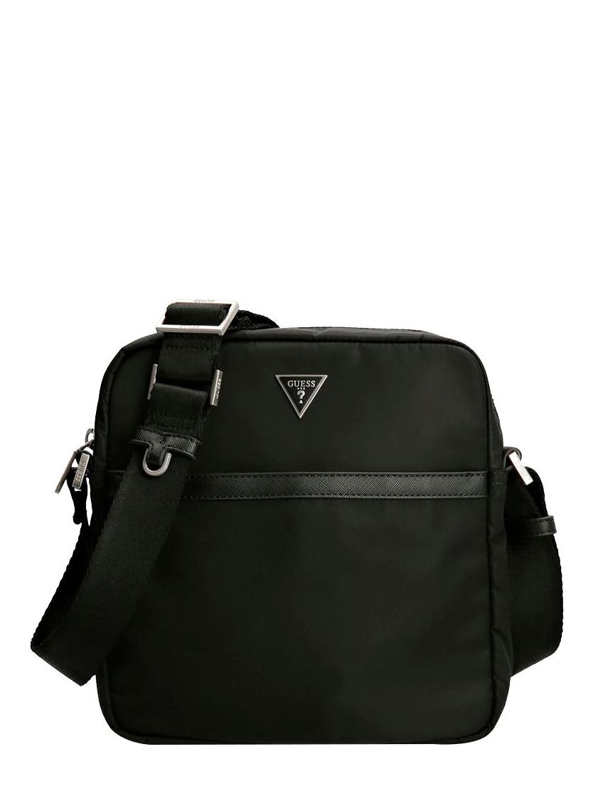Guess, Certosa, Polyurethan, Textiltasche, Schwarz, HMECRNP2258BLA, Für Männer, 22 x 5 x 23,5 cm