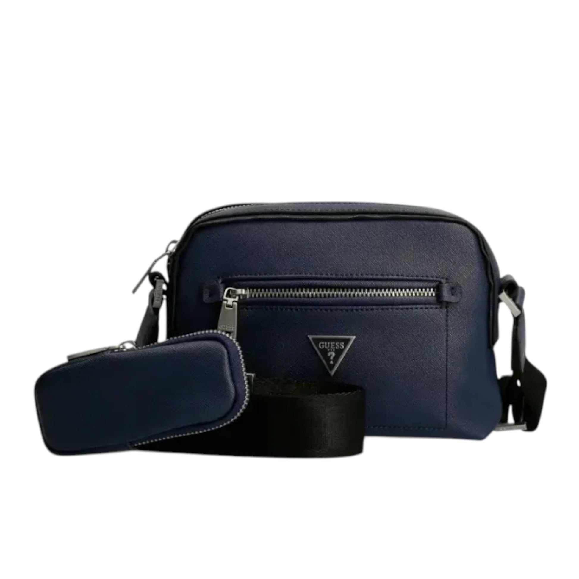 Guess Guess, Certosa, Kunstleder, Textil-Umhängetasche, Blau, HMCERTP2228, 19,5 x 22,5 x 132 cm, Für Frauen Regular