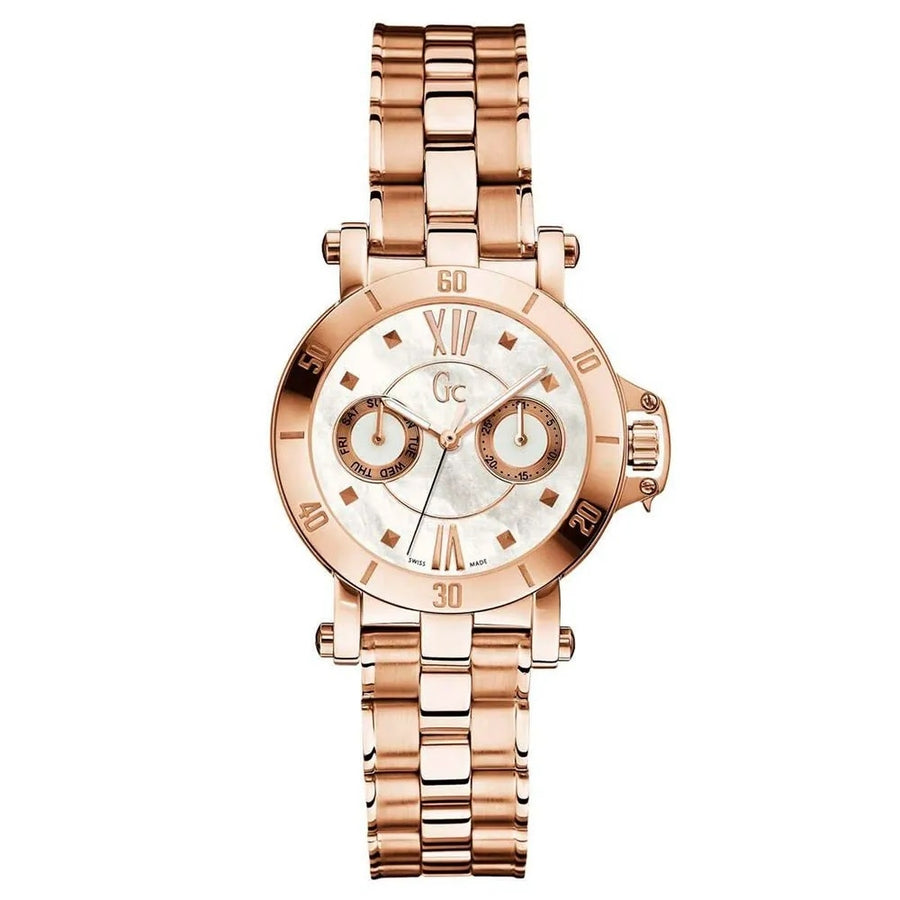 GUESS COLLECTION X74008L1S Day & Date Armbanduhr 34 mm Gold