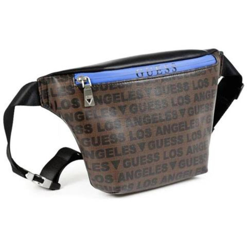 Guess Guess, Dan, Textil-Bauchtasche, Hintern, Schwarz/Braun, Für Männer Regular