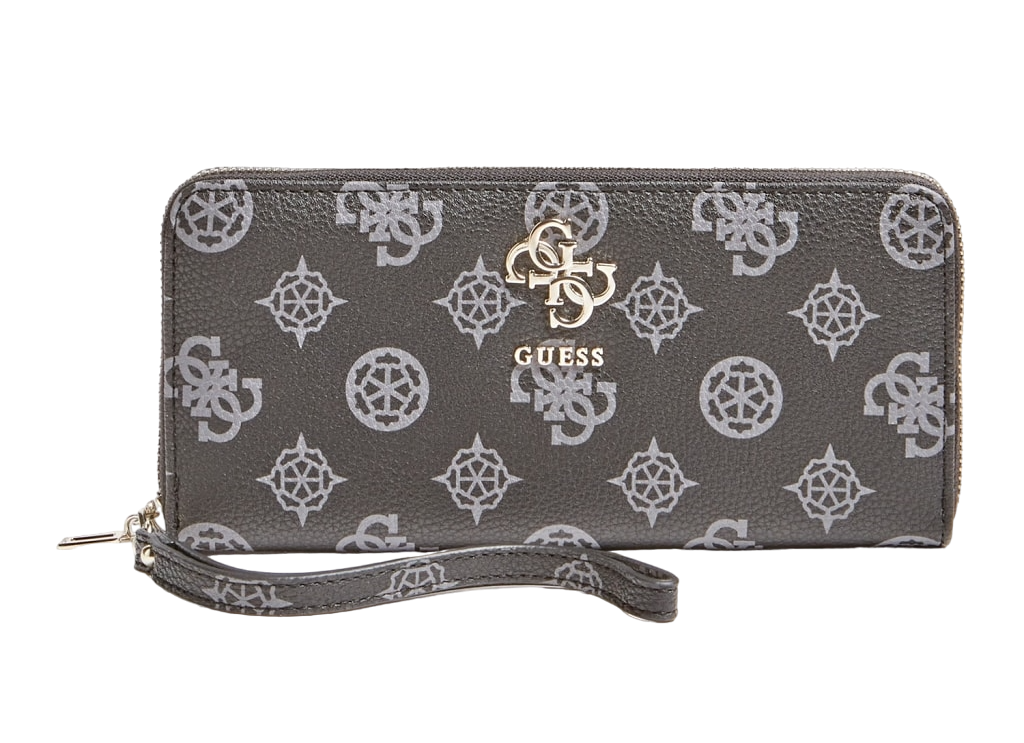 Guess, Digital, Textilbrieftasche, SLG Großer Reißverschluss, Schwarz, Für Frauen