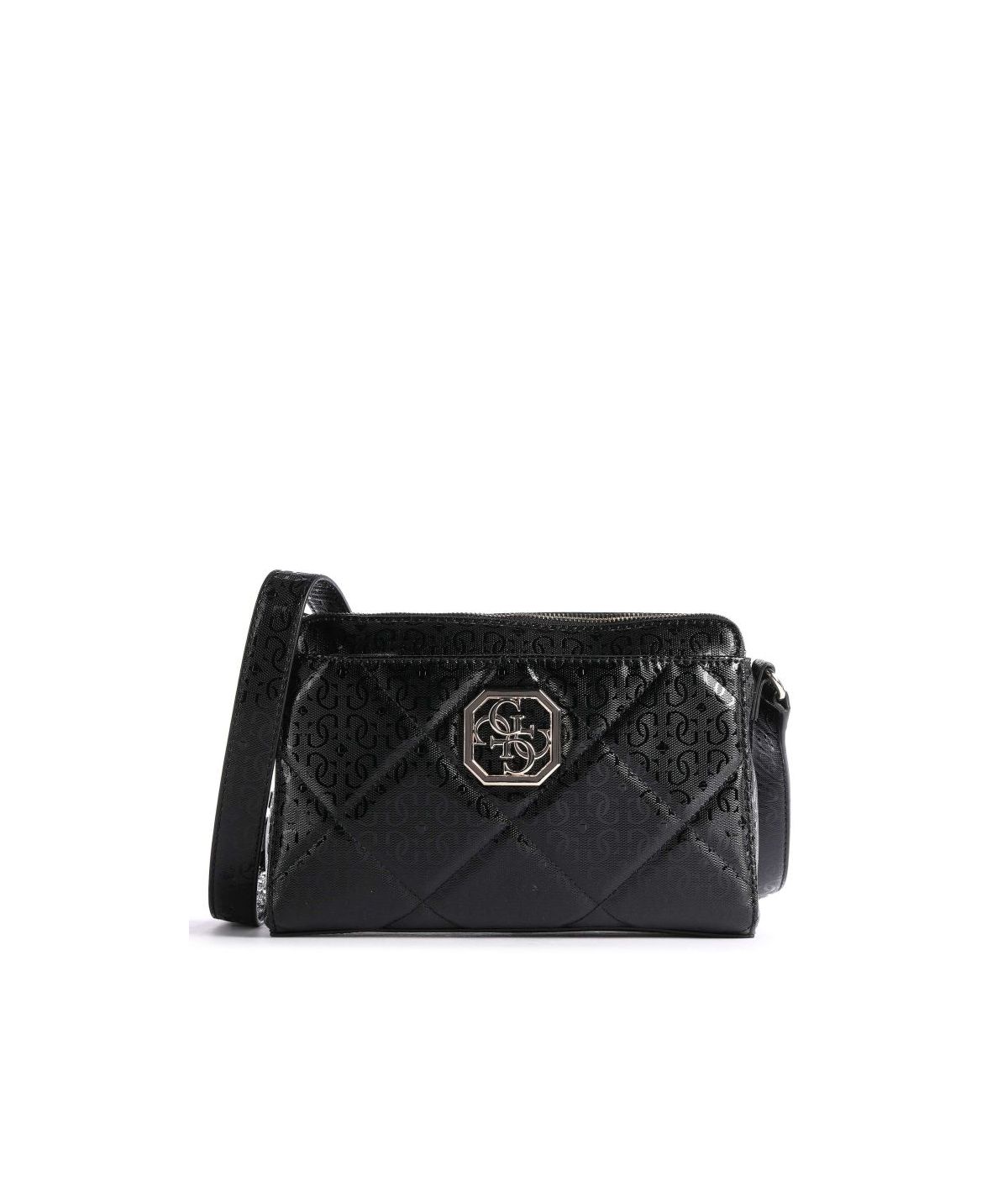 Guess, Dilla, Textil-Umhängetasche, Schwarz, Mini, Für Frauen
