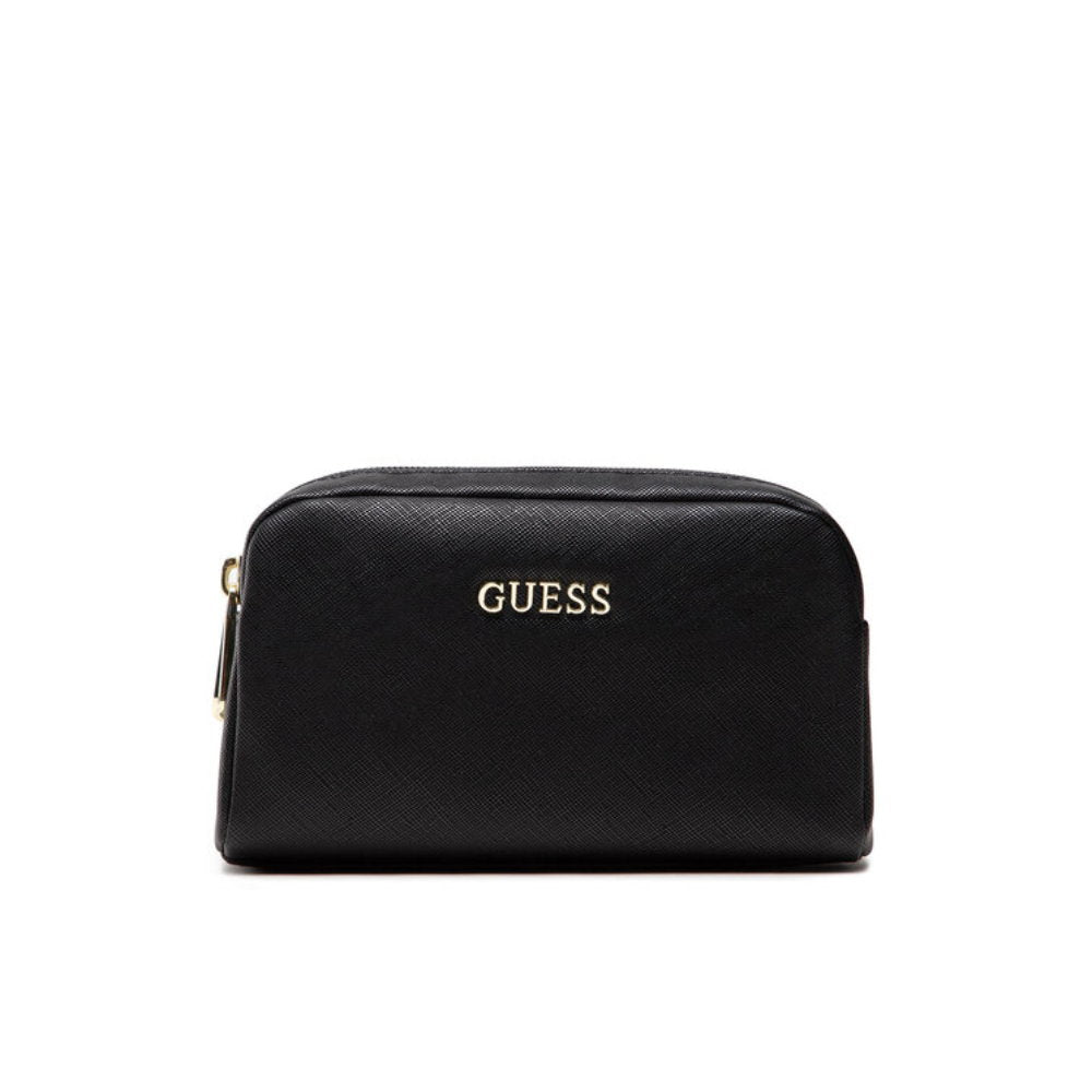 Guess, Earlene, Polyester, Textiltasche, Doppelreißverschluss, Schwarz, Für Frauen, 10 x 18 x 7,5 cm