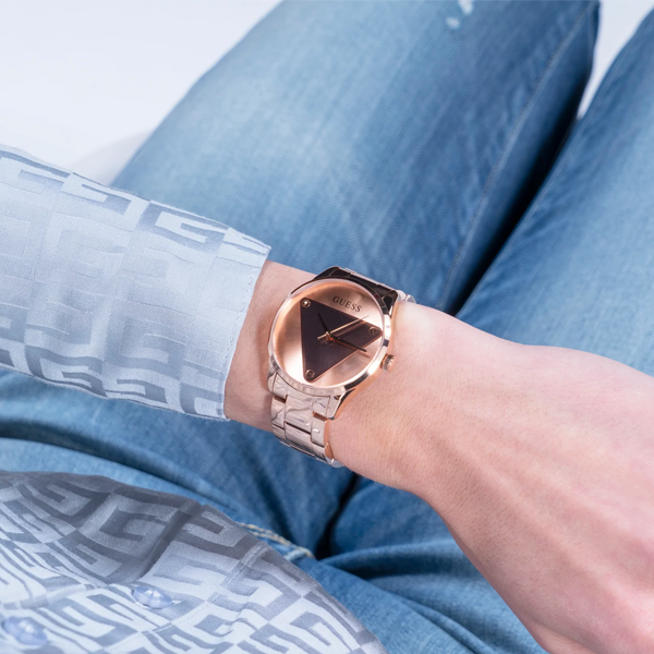 GUESS EMBLEM GW0485L2 Only Time - Armbanduhr 36 mm Gold ansicht-4
