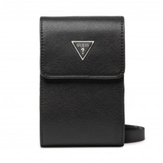 Guess Guess, Guess, Kunstleder, Ausweishalter, Textil-Umhängetasche, Schwarz, HMCERT, 11 x 17 x 4 cm, Für Frauen Regular