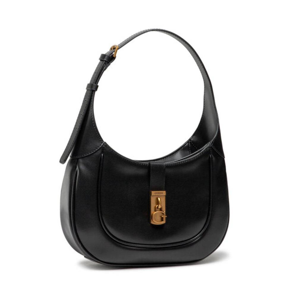 Guess Guess, Maimie Hobo, Kunstleder, Textiltasche, Schwarz, HWVB84, Für Frauen, 29 x 17,5 x 7 cm Regular
