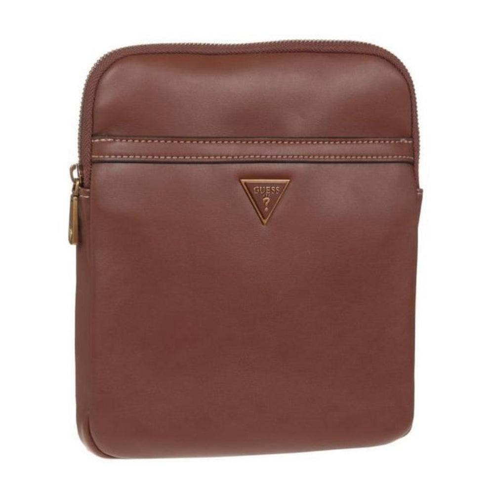 Guess Guess, Scala, Kunstleder, Textiltasche, Braun, HMSCALP2223BRO, Für Männer, 20 x 22,5 x 2,5 cm Regular