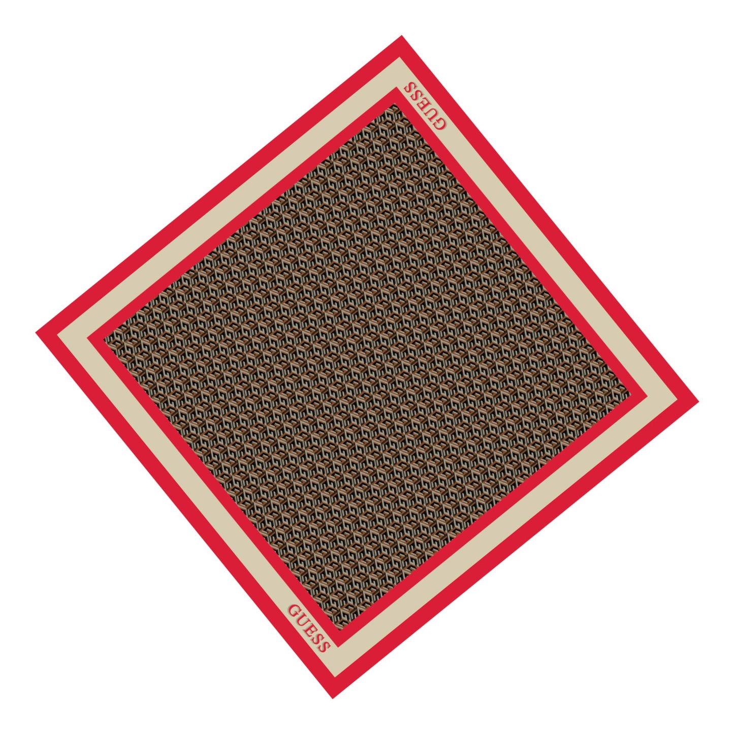 Guess Guess, Silvana, Textilschal, Rot, 90 x 90, Für Frauen Regular