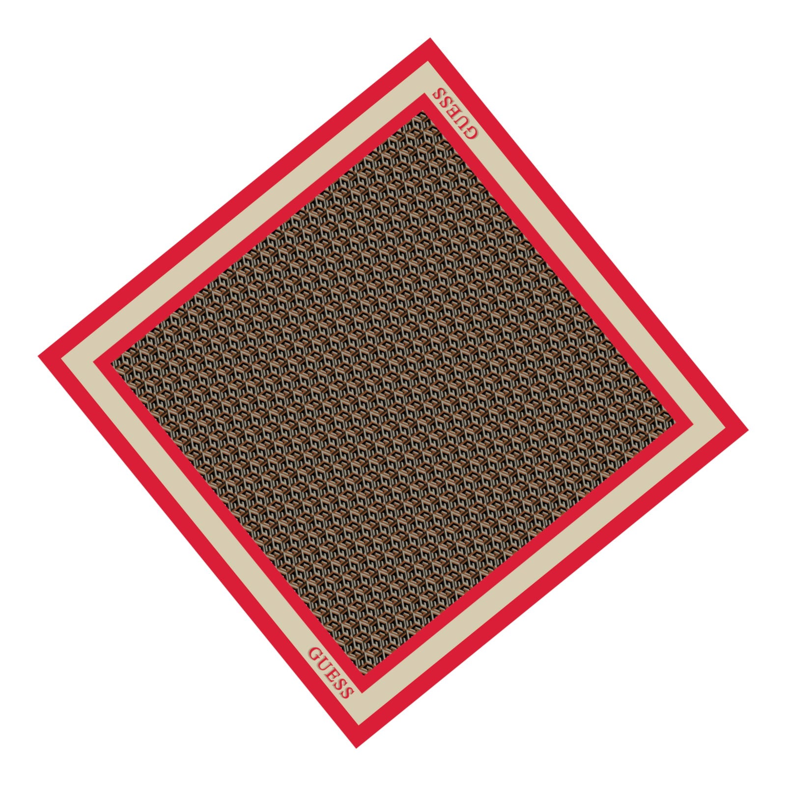 Guess Guess, Silvana, Textilschal, Rot, 90 x 90, Für Frauen Regular