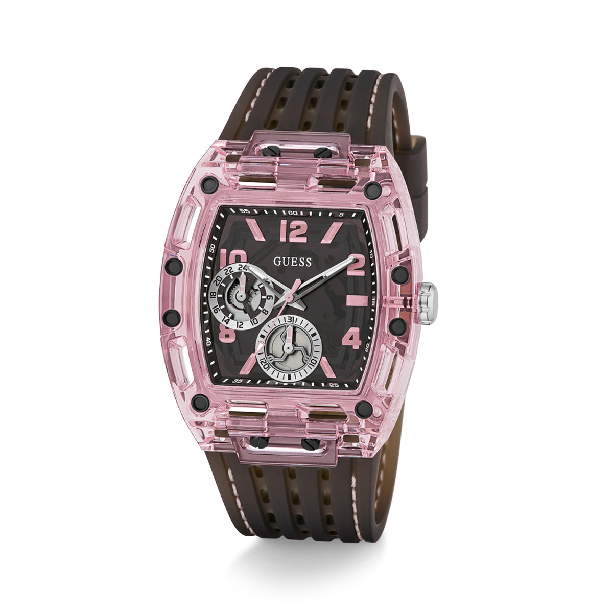 GUESS SPORTING PINK GW0032G3 Armbanduhr Rosa ansicht-5