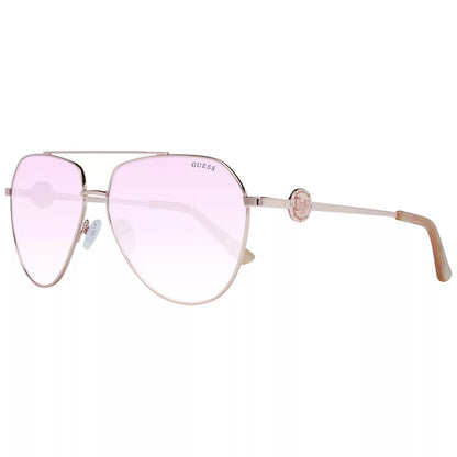 GUESS SUNGLASSES GF6140 Silver GF6140 28T 62 14 140 Sonnenbrille Silber ansicht-2