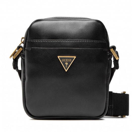 Guess Guess, Tracolla, Textiltasche, Schwarz, HMESCAP2215BLA, Für Männer, 18 x 14 x 5 cm Regular