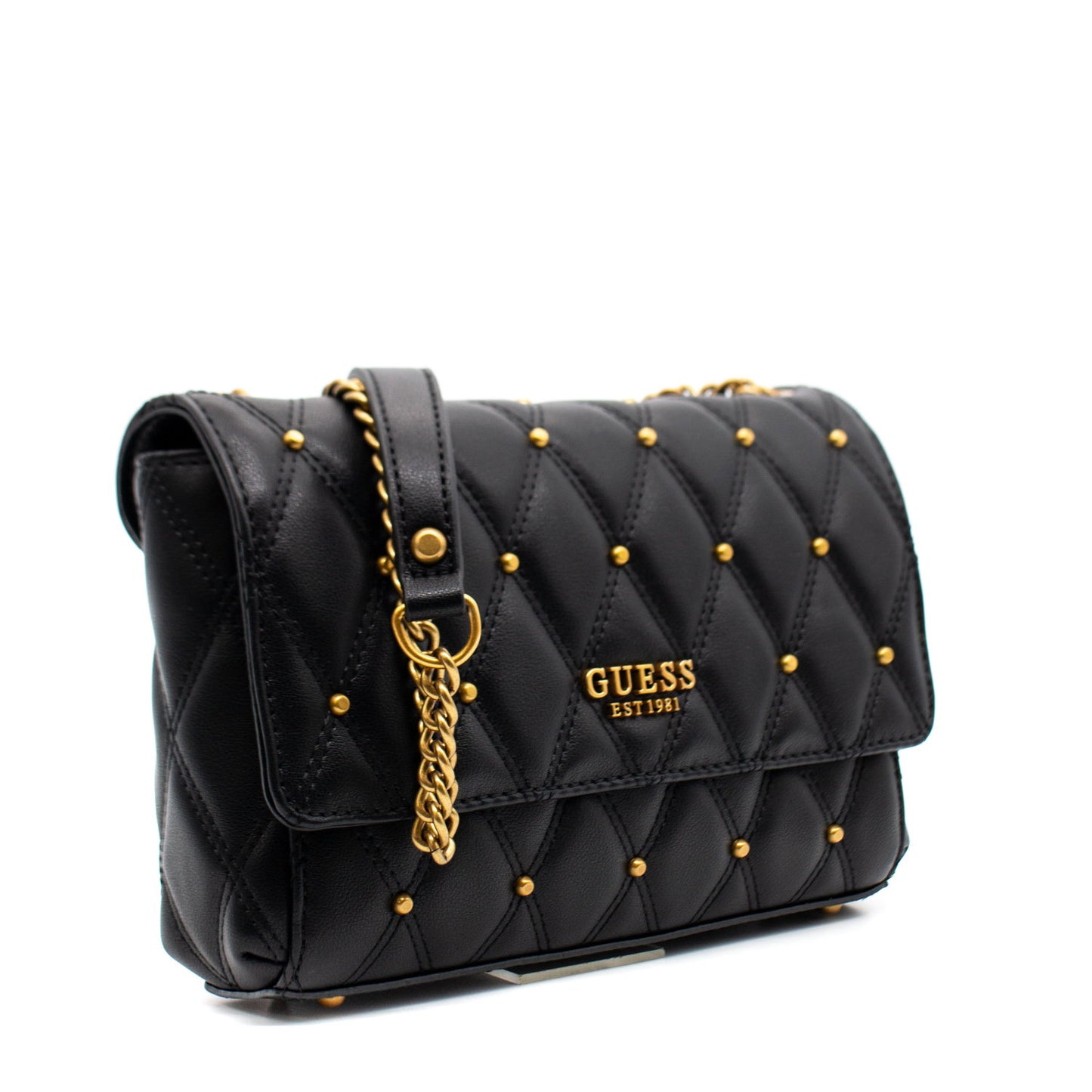 Guess, Triana, Textil-Umhängetasche, Schwarz, HWQS8553210BLA, 26 x 16 x 9 cm, Für Frauen