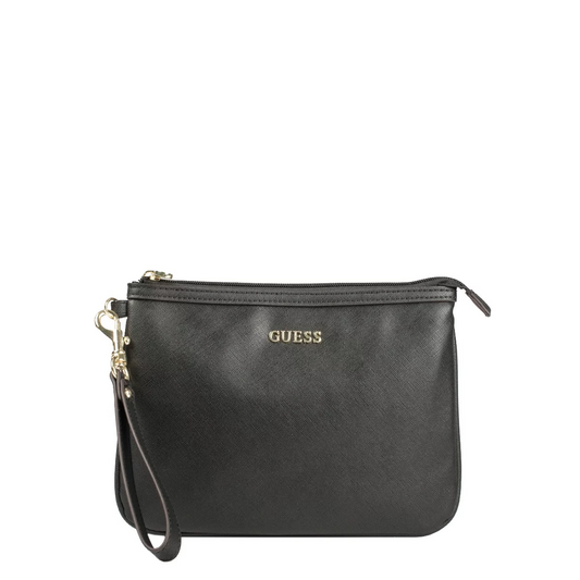Guess Guess, Vanille, Kunstleder, Textiltasche, Toilettenartikel, Schwarz, Für Frauen, 25 x 19 x 2 cm Regular