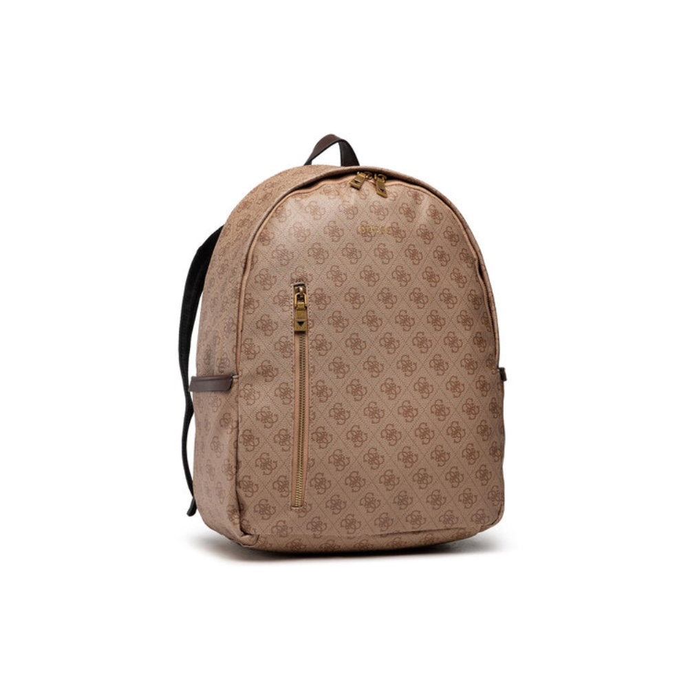 Guess, Vezzola, Kunstleder, Textilrucksack, Braun, 4G-Logo, Für Männer, 21/32,5 x 39,5 x 15 cm