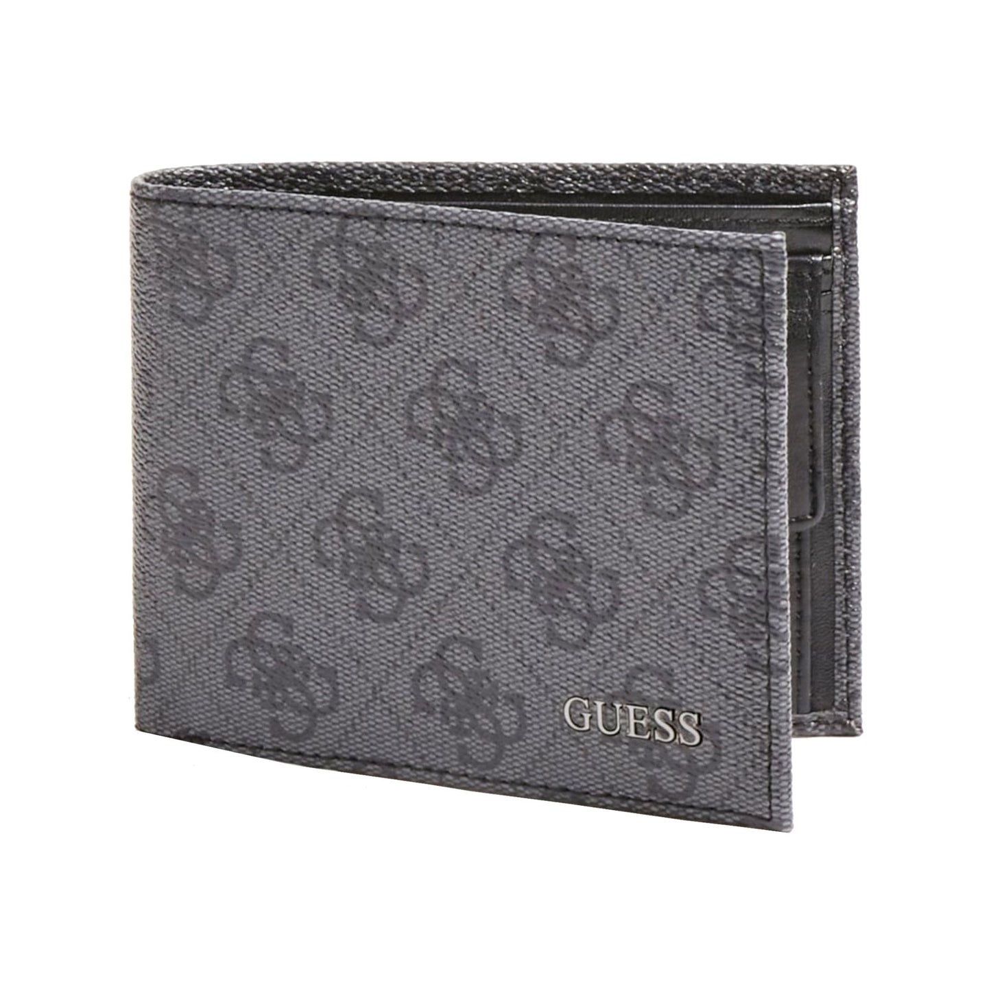 Guess, Vezzola, Textilbrieftasche, Kleines Portemonnaie, SMVEZZPOL22, Schwarz, Für Männer