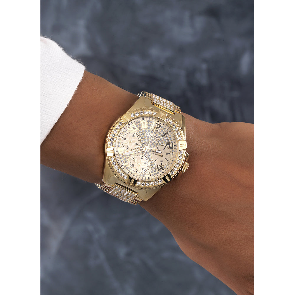 GUESS WATCHES W1156L2 Day - Date - 24H - Armbanduhr 40 mm Gold ansicht-4