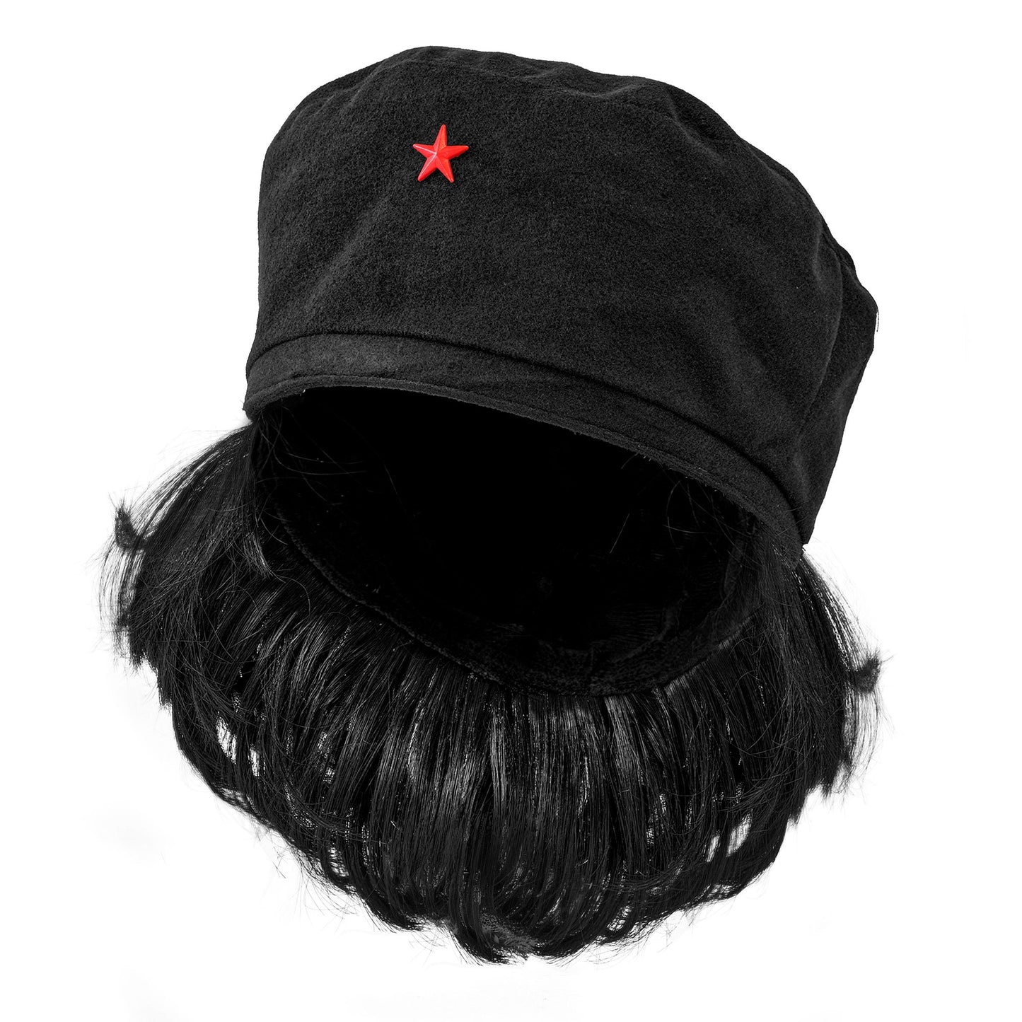 "GUEVARA MÜTZE MIT HAARE" – Vorderansicht