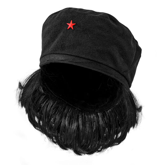 "GUEVARA MÜTZE MIT HAARE" – Vorderansicht