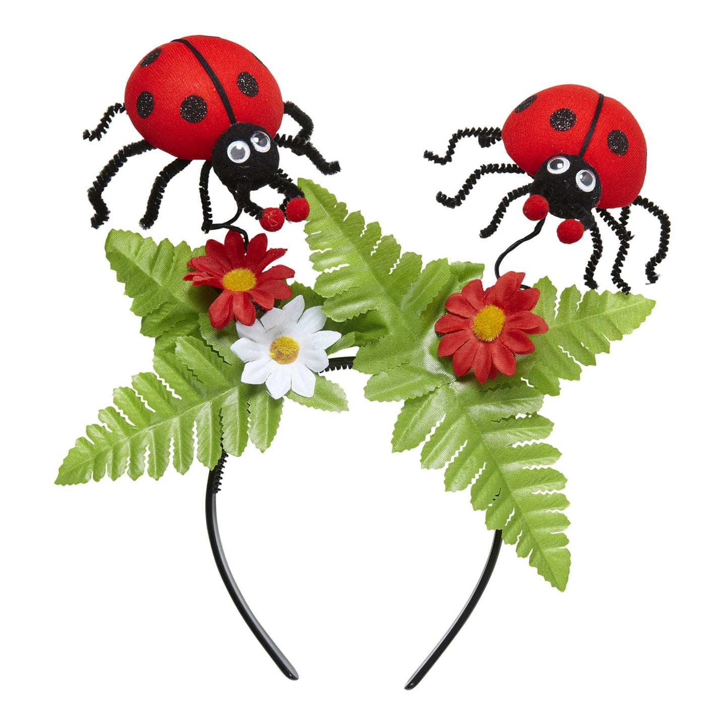 "HAAREIF MARIENKÄFER MIT BLUMEN" – Vorderansicht