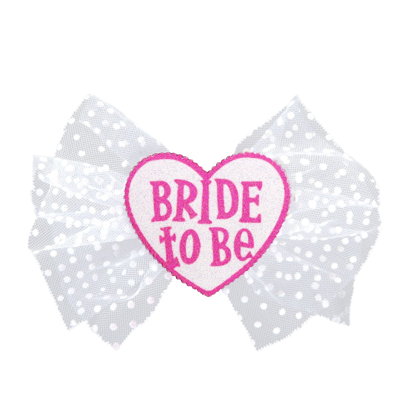 "HAARKLAMMER BRIDE TO BE" – Vorderansicht