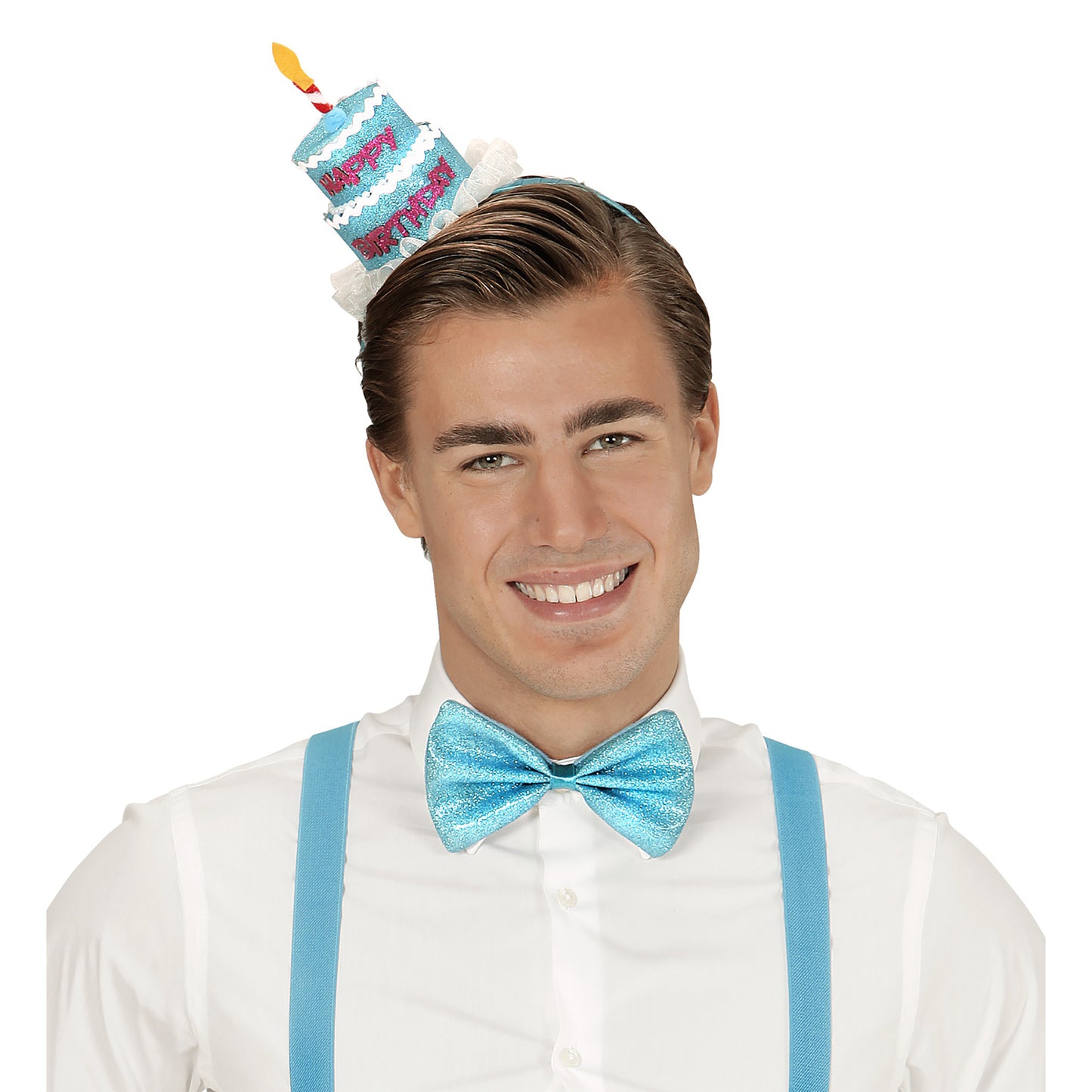 "HAARREIF GEBURTSTAGSKUCHEN HAPPY BIRTHDAY UND FLIEGE" 4 Farben sortiert – Ansicht 3