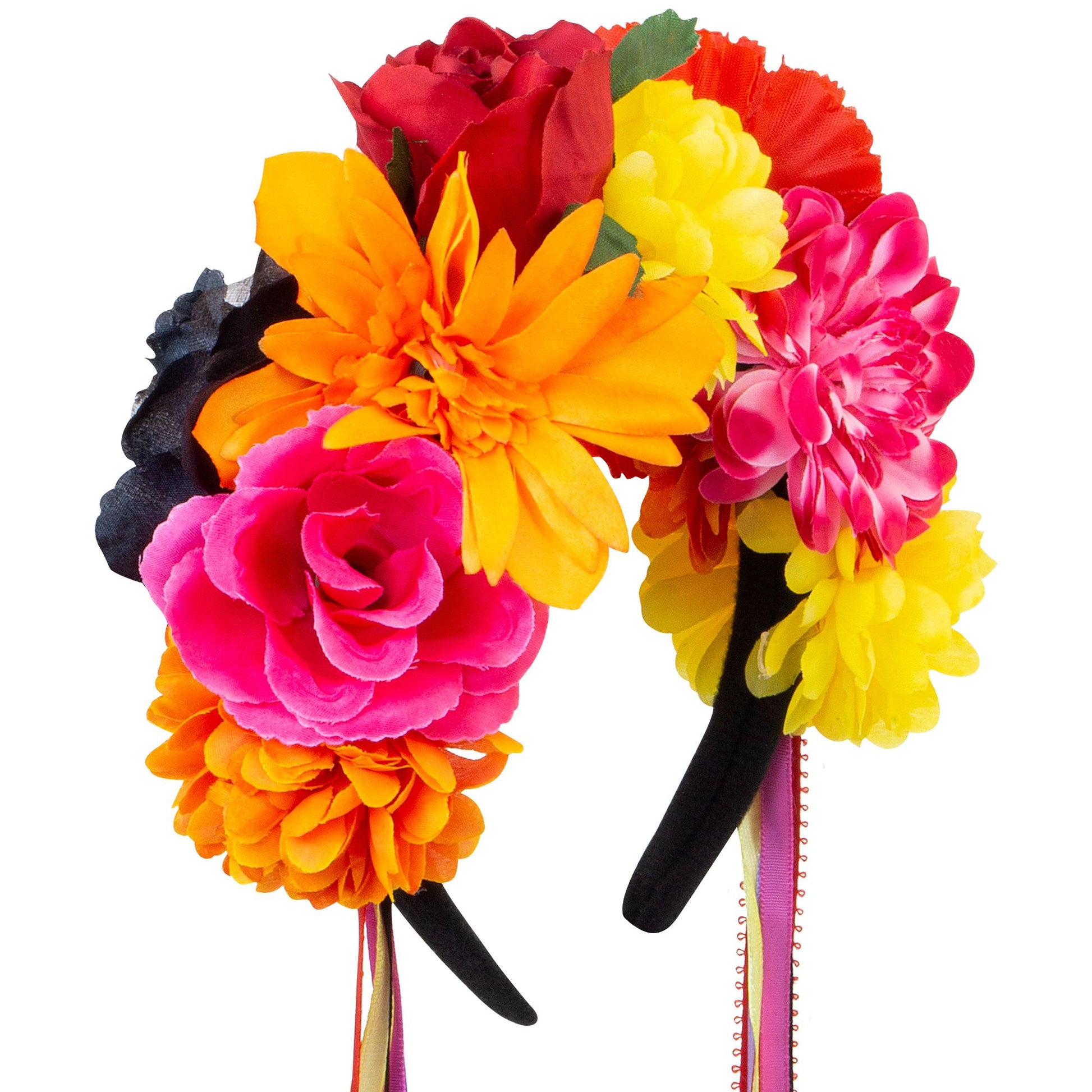 "HAARREIF MIT BLUMEN UND BUNTENBÄNDERN" – Vorderansicht