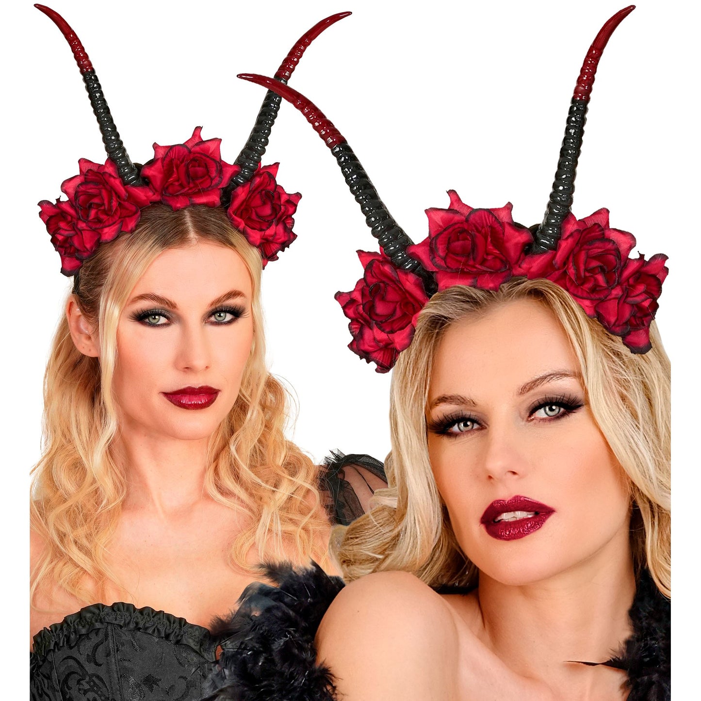 "HAARREIF MIT HÖRNERN & ROTEN ROSEN" – Ansicht 3