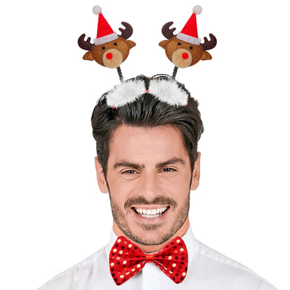 "HAARREIFEN RENTIER MIT WEIHNACHTSMANNMÜTZE" – Ansicht 3