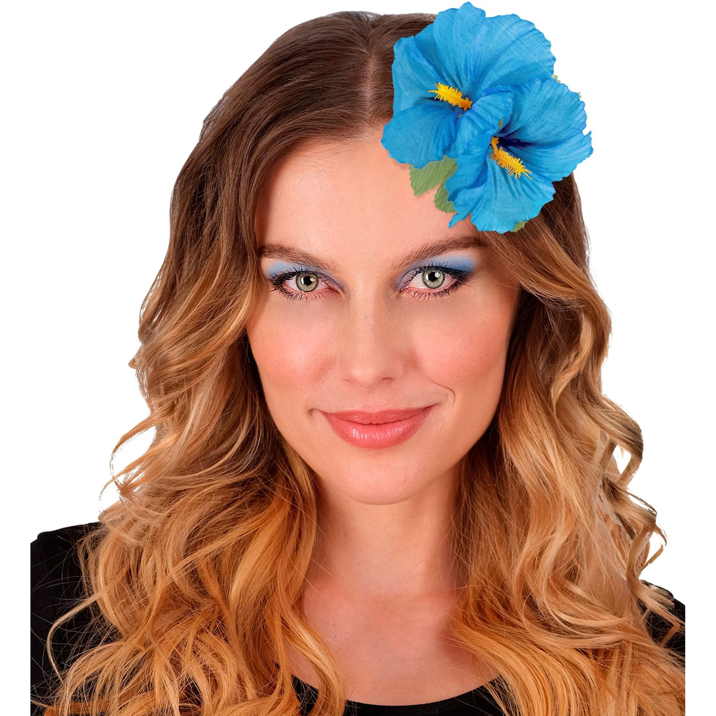 "HAARSPANGE MIT 2 HIBISKUSBLUMEN" sort. in 6 Farben – Ansicht 4
