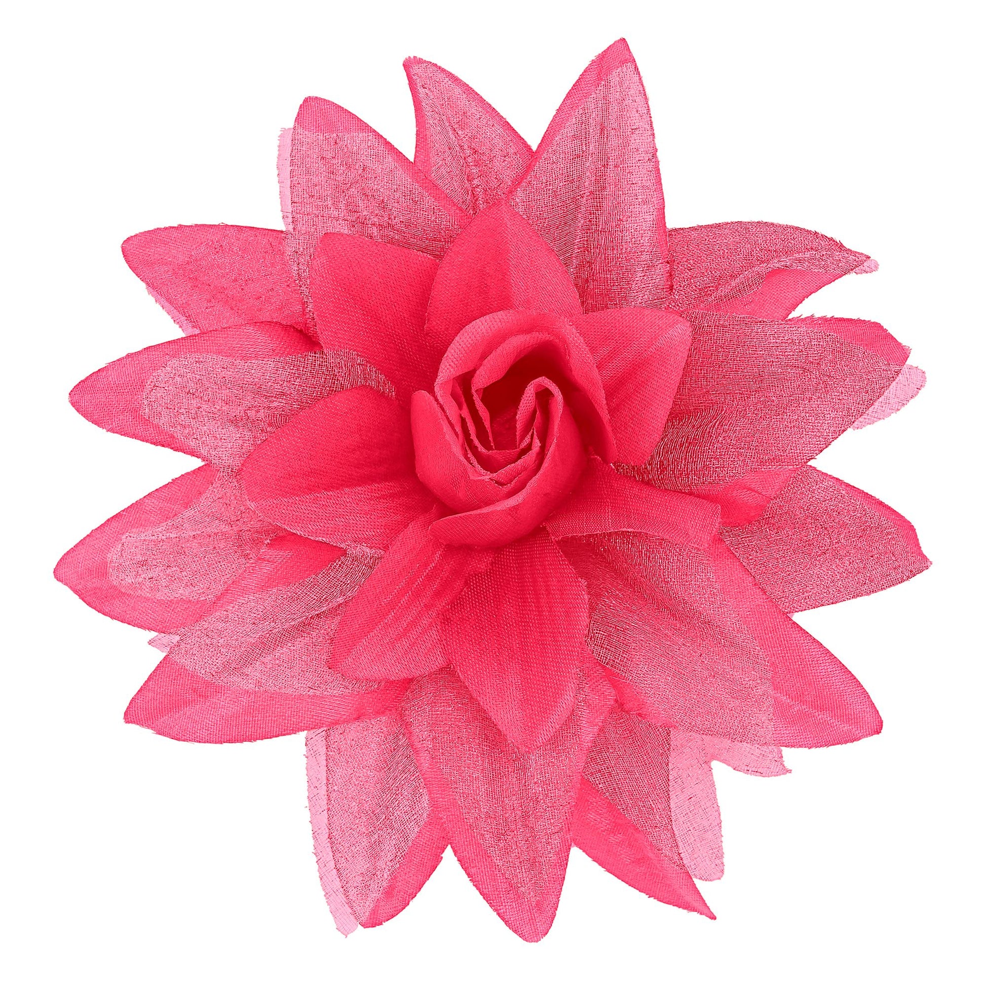 "HAARSPANGE MIT PINKER BLUME UND " – Vorderansicht