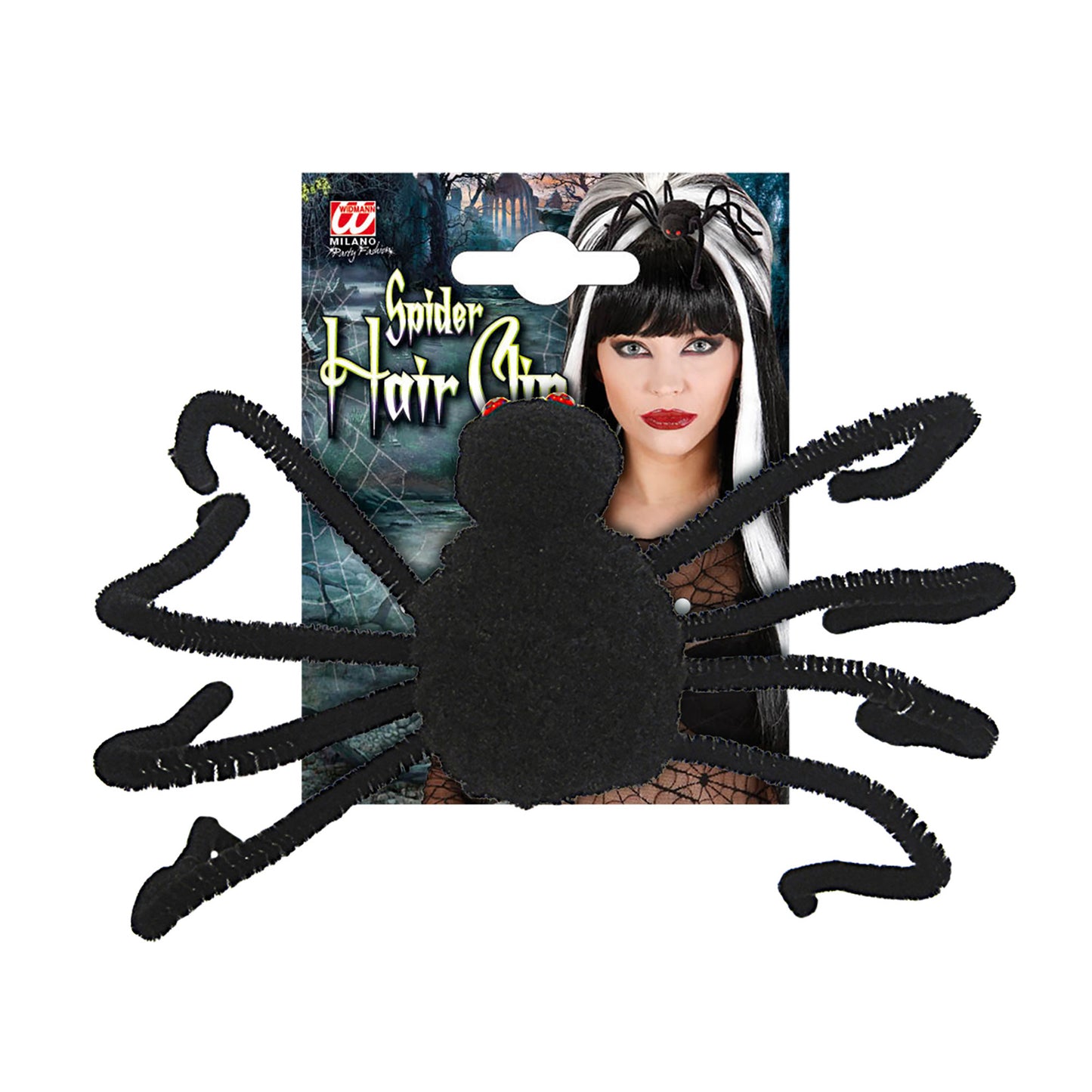 "HAARSPANGE MIT SPINNE" – Detailansicht