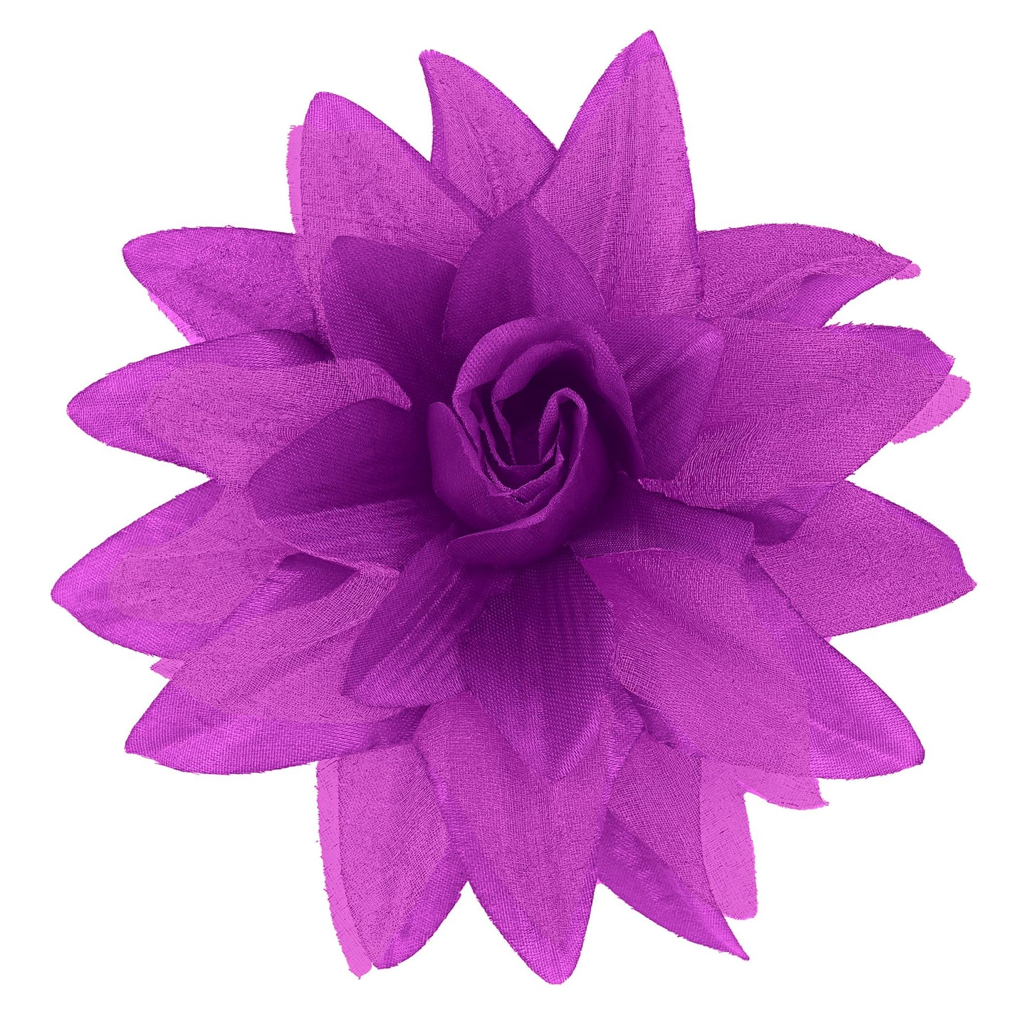 "HAARSPANGE MIT VIOLETTER BLUME UND " – Vorderansicht