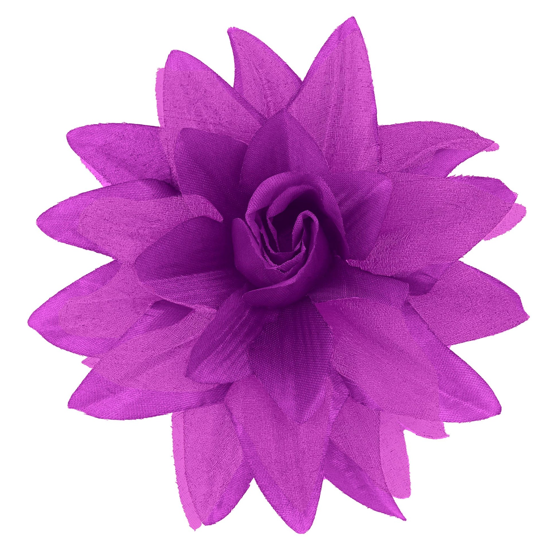"HAARSPANGE MIT VIOLETTER BLUME UND " – Vorderansicht