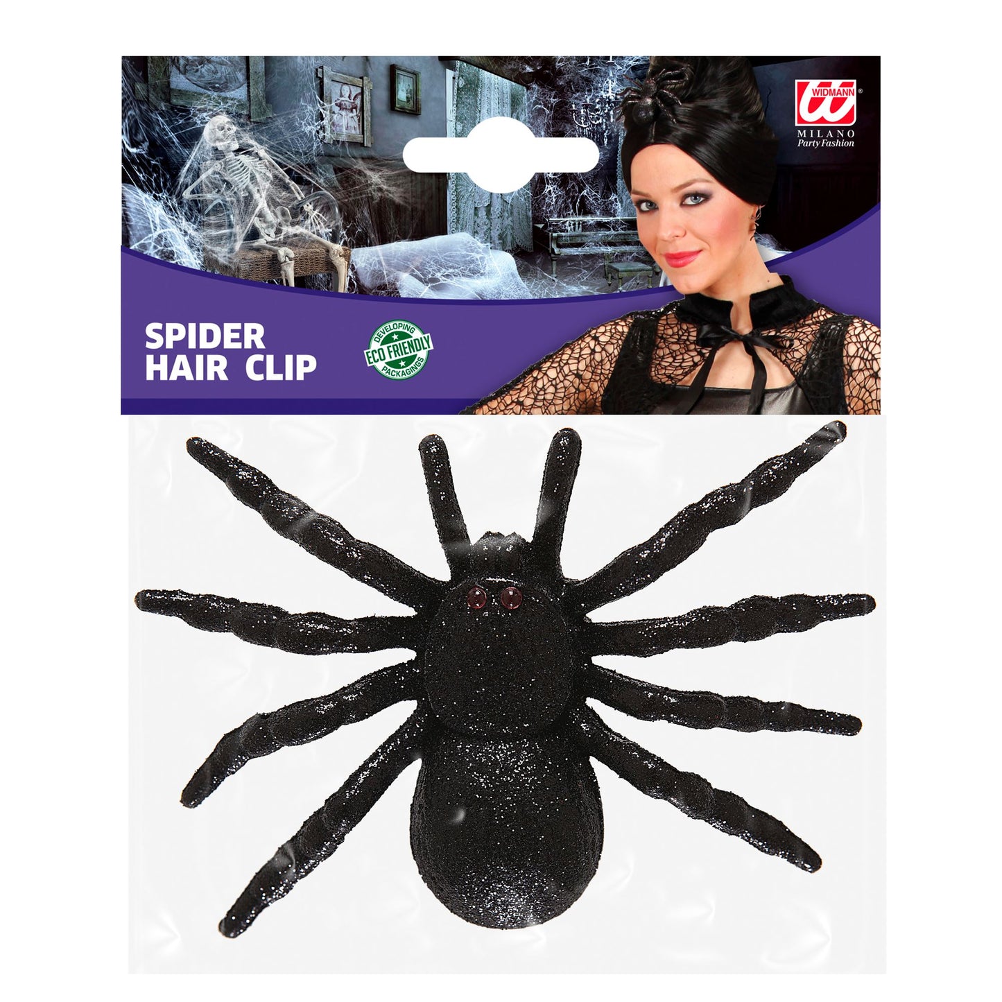 "HAARSPANGE SPINNE" – Detailansicht