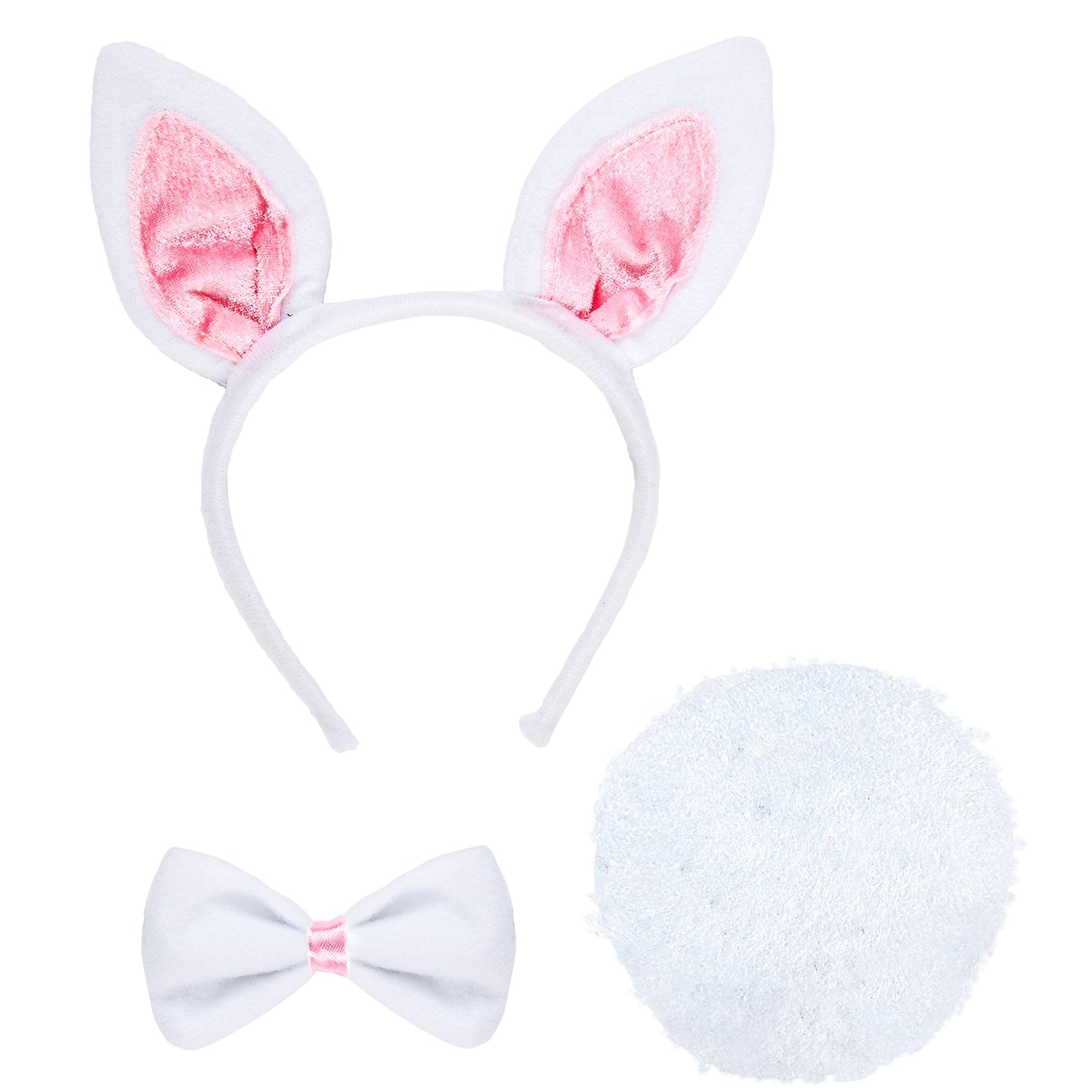 "HÄSCHEN" Dress- Up- Set (Ohren, Fliege, Schwanz) – Vorderansicht