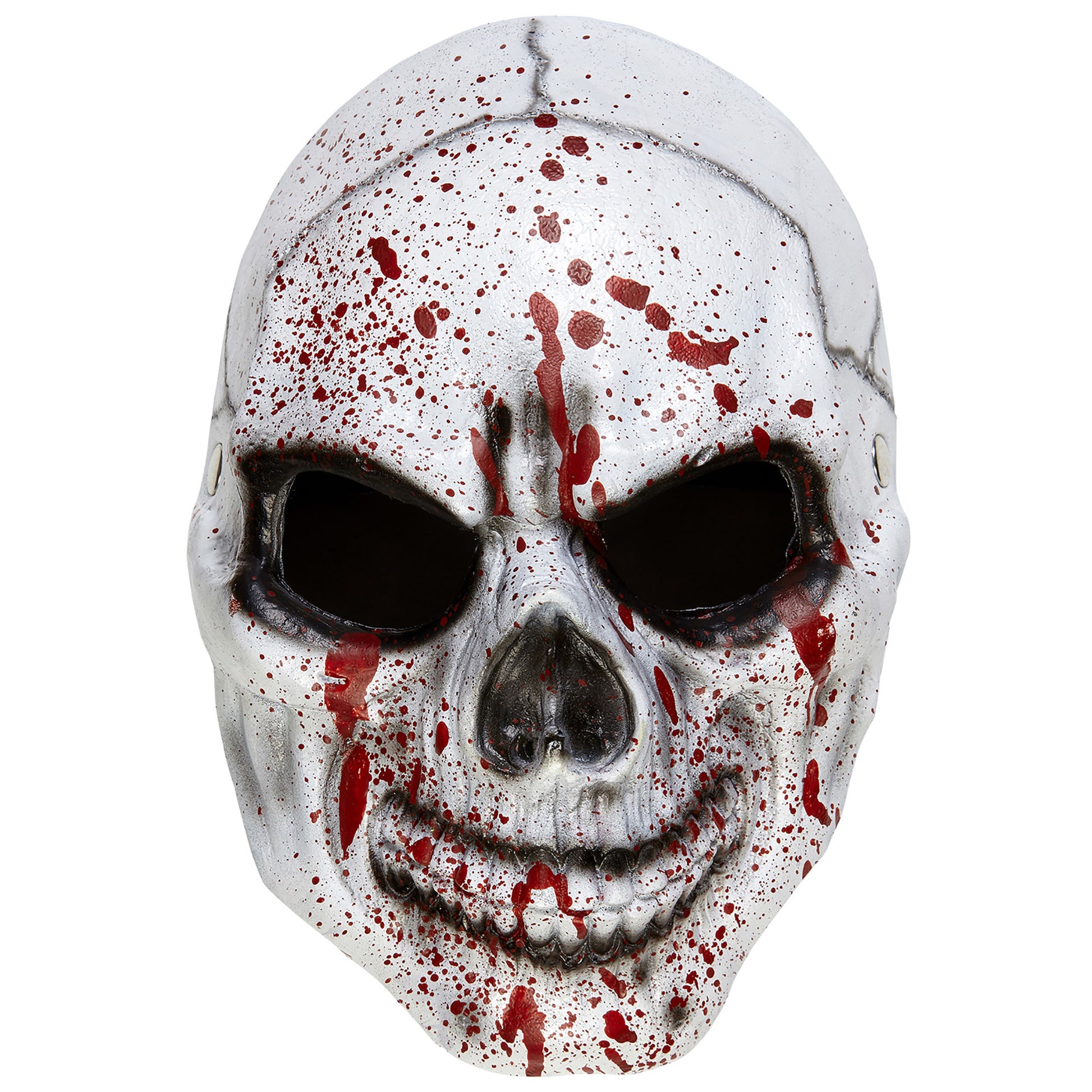 "HALBMASKE BLUTIGER TOTENKOPF AUS SCHAUMLATEX" – Vorderansicht